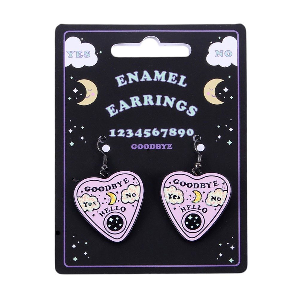 Something Different - Pastel Talking Board Planchette Earrings - Multicolours